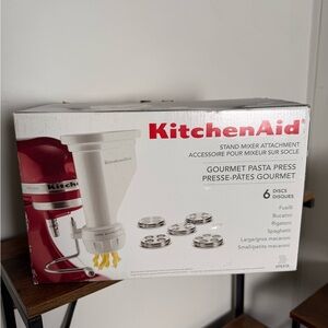KitchenAid Gourmet Pasta Press with 6 discs stand mix
!!!NEW!!!Gift for her/him